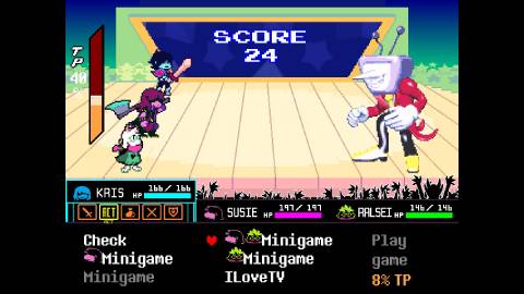 Minigame Tenna Boss Fight Deltarune