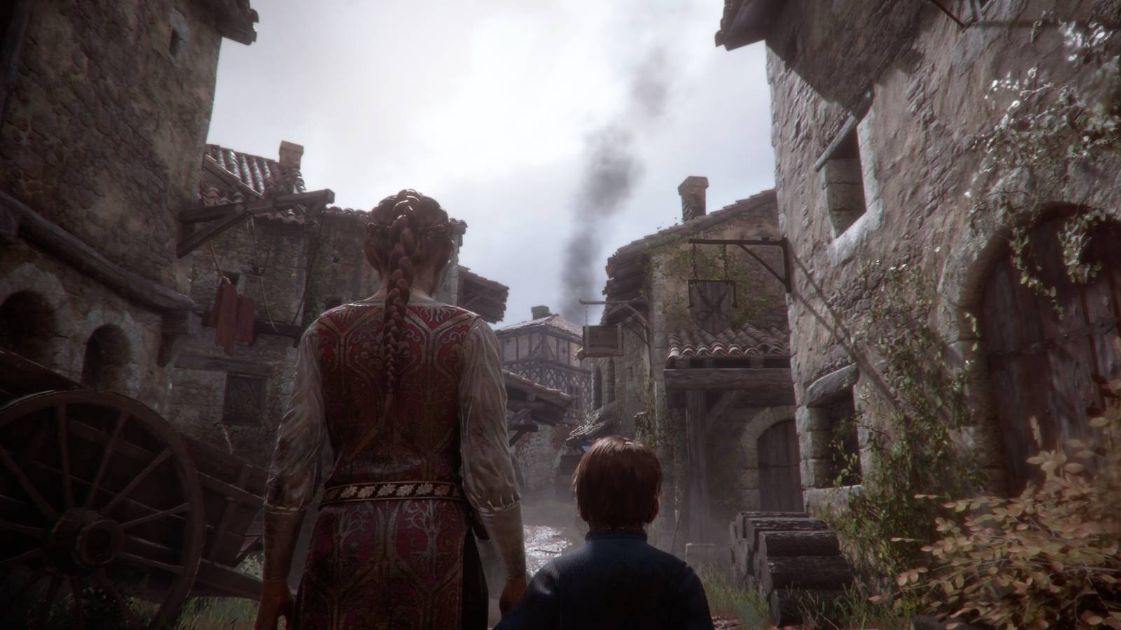 A Plague Tale Innocence Amicia and Hugo in Town