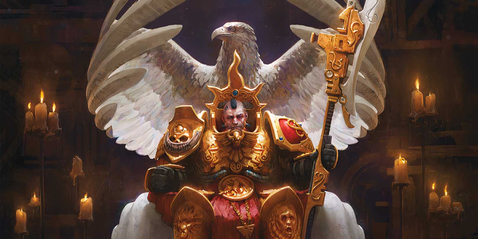 8 Most Powerful Melee Weapons in Warhammer 40k Lore valdor sitting with his spear