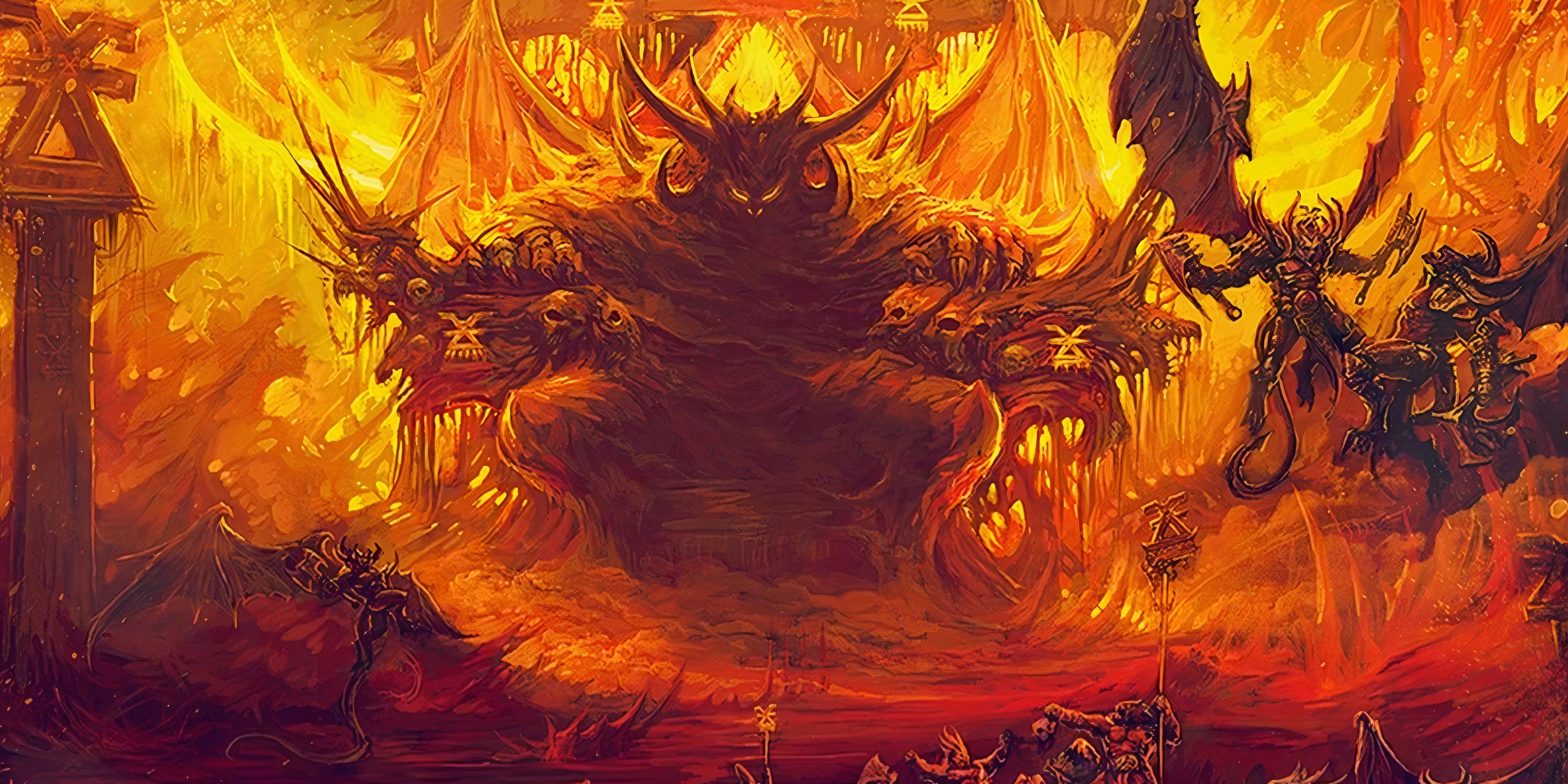 8 Most Powerful Melee Weapons in Warhammer 40k Lore the chaos god khorne 