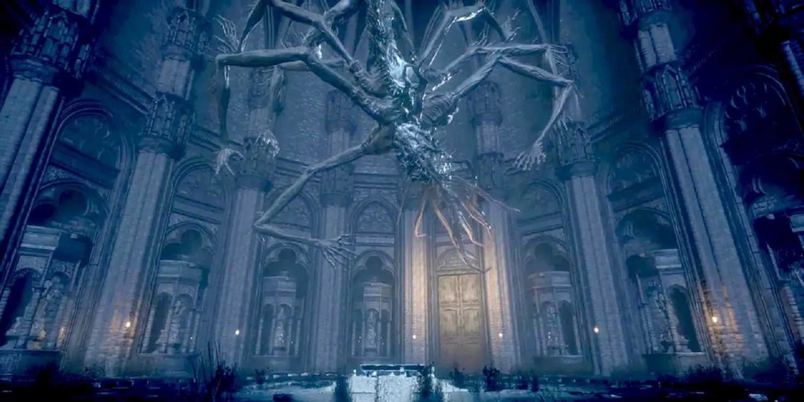 Bloodborne amygdala on wall