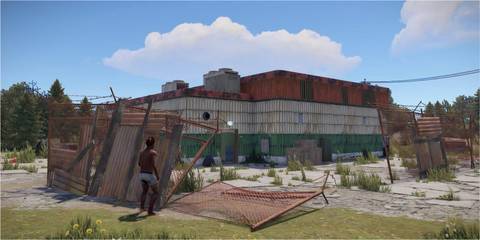 The Abandoned Supermarket monument in Rust 