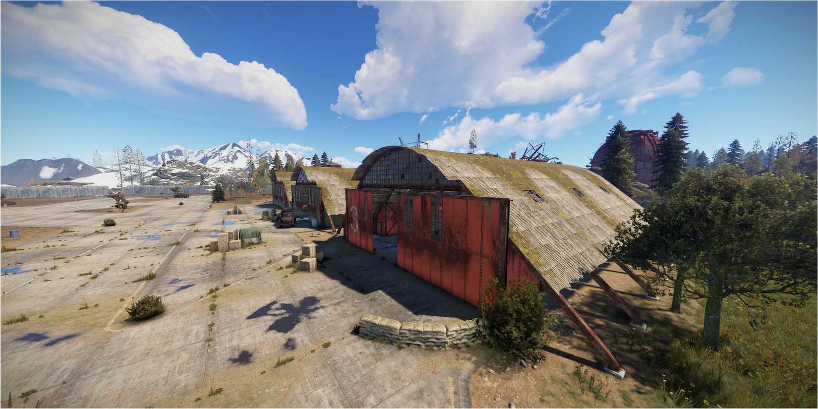 Airfield monument in Rust