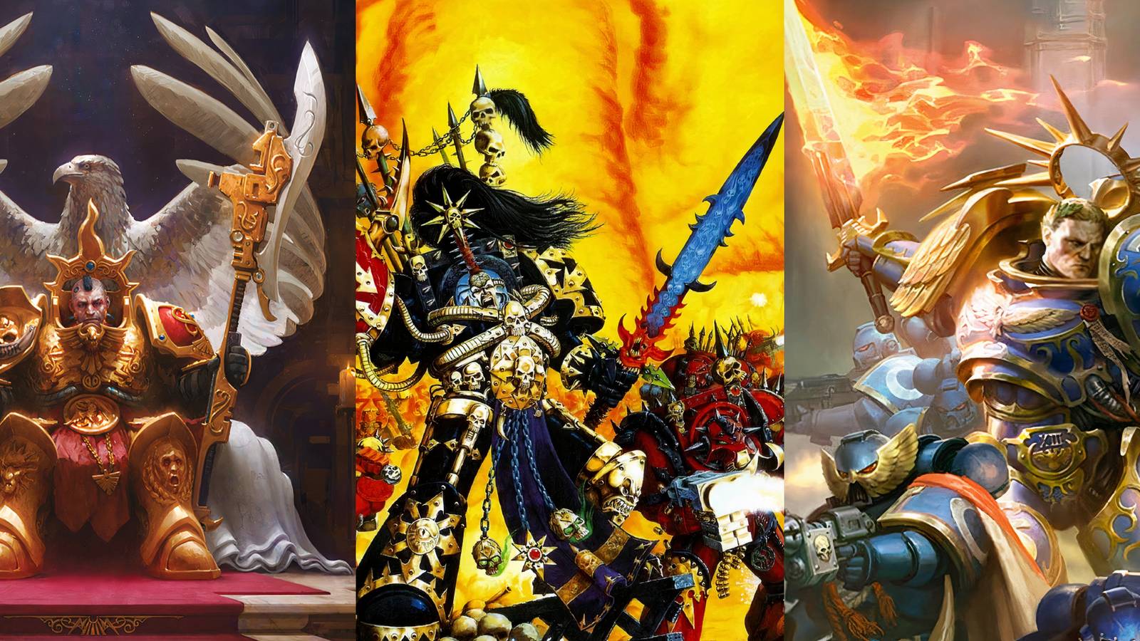 8 Most Powerful Melee Weapons in Warhammer 40k Lore valdor, abaddon, guilliman