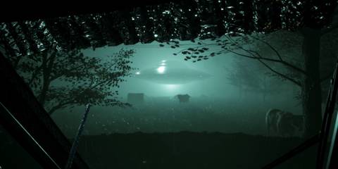 Greyhill Incident - spaceship over farm