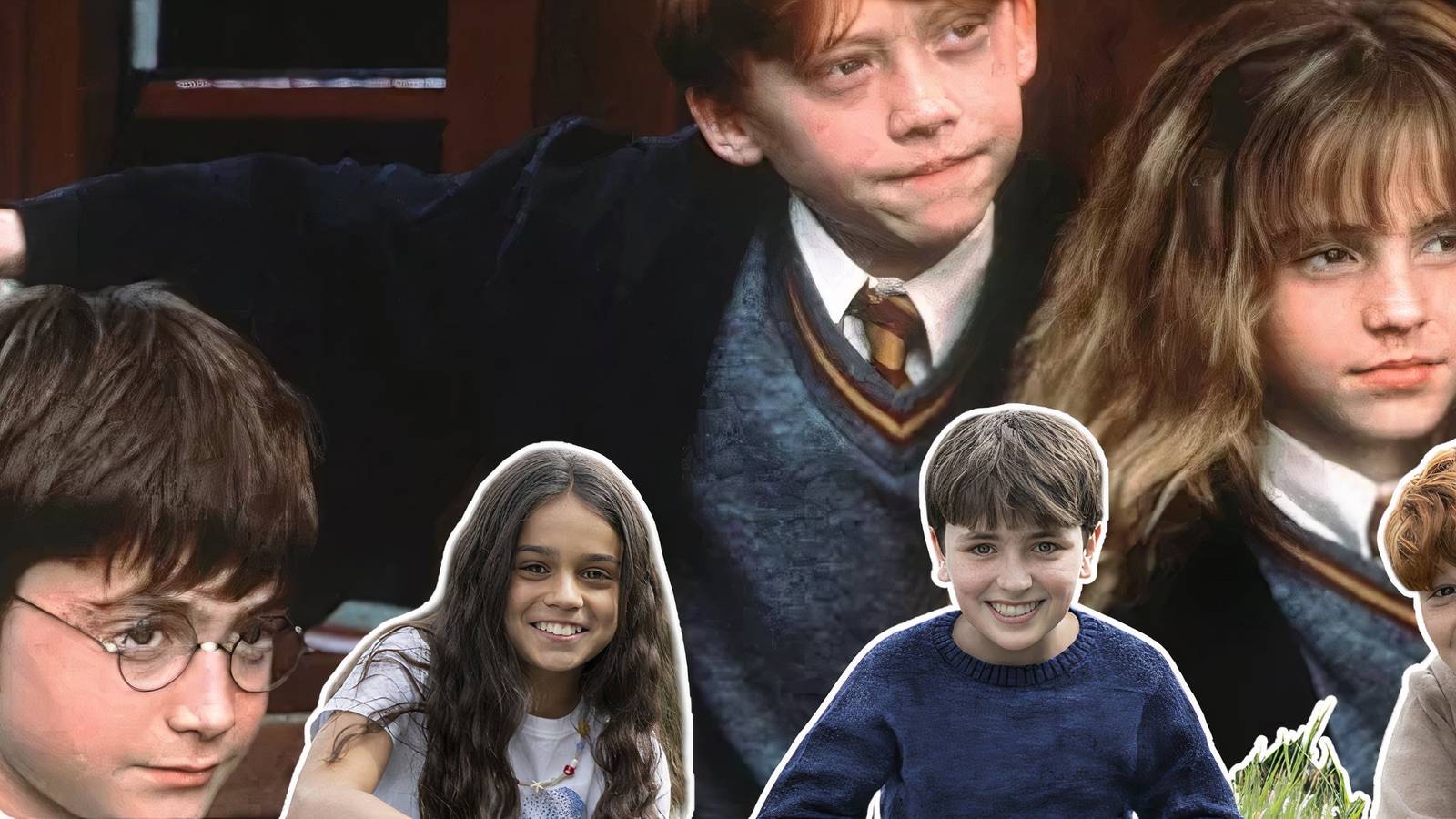 The new vs. original Golden Trio in Harry Potter.