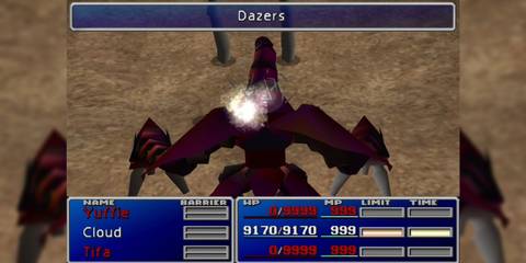 Using Dazers on Ruby Weapon in Final Fantasy 7