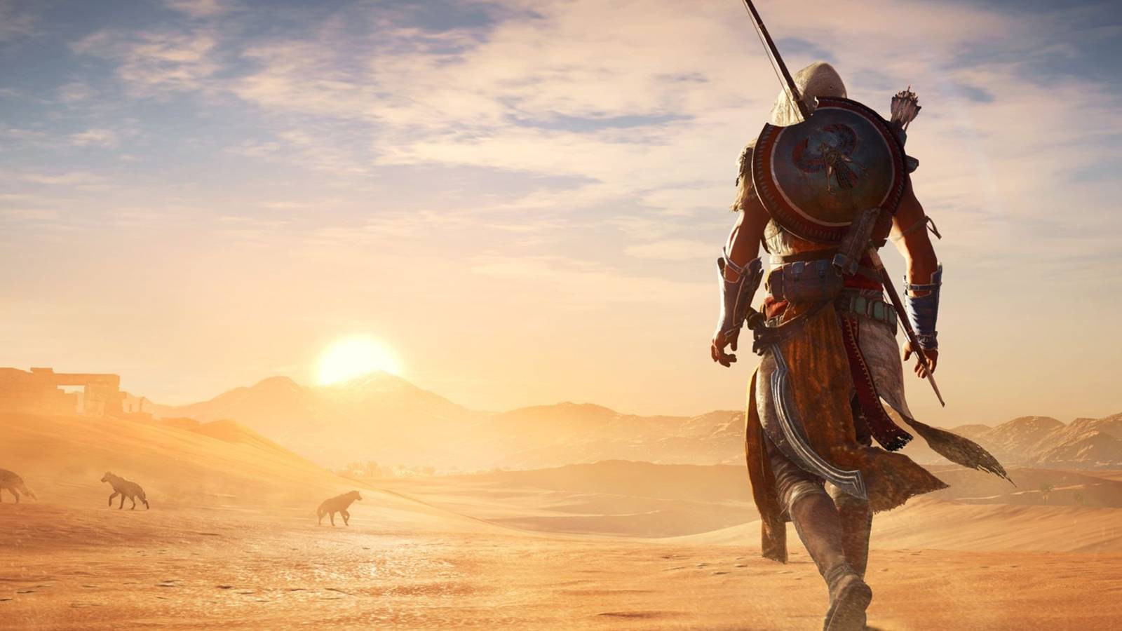 Assassins Creed: Origins - Bayek Walking Into The Desert