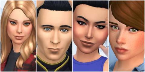 An image of various LGBTQ+ fictional characters recreated in The Sims 4