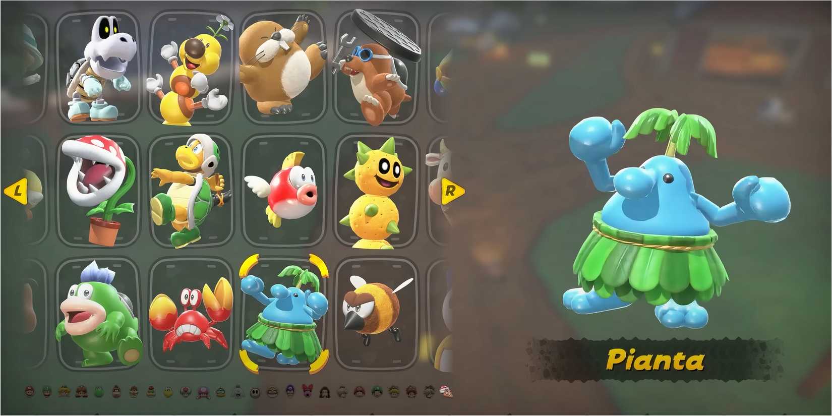 Pianta character in Mario Kart World 