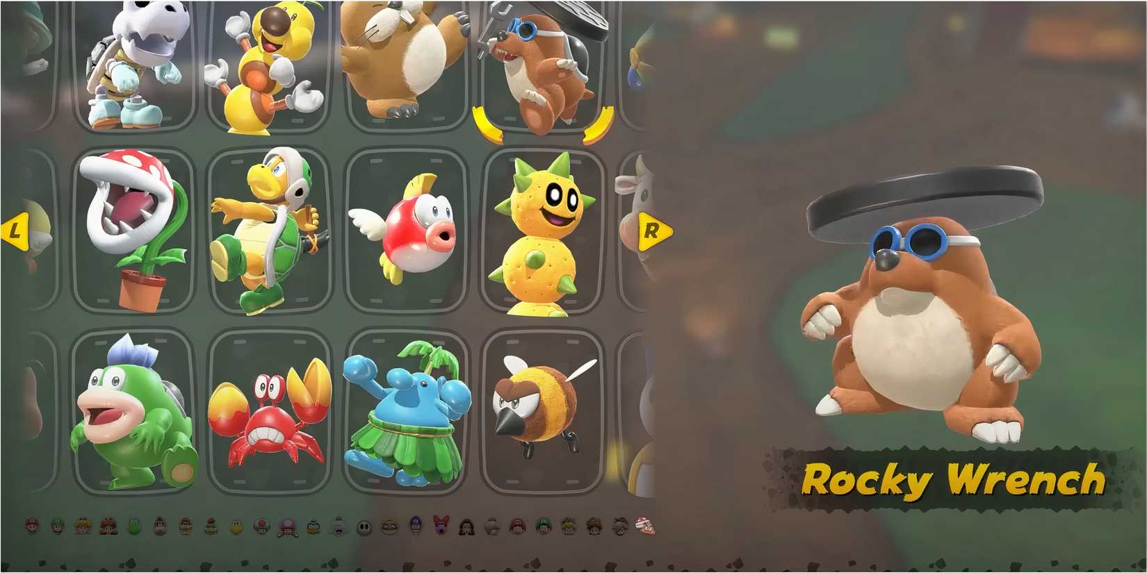 Rocky Wrench character in Mario Kart World