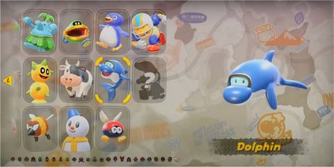 Dolphin character in Mario Kart World