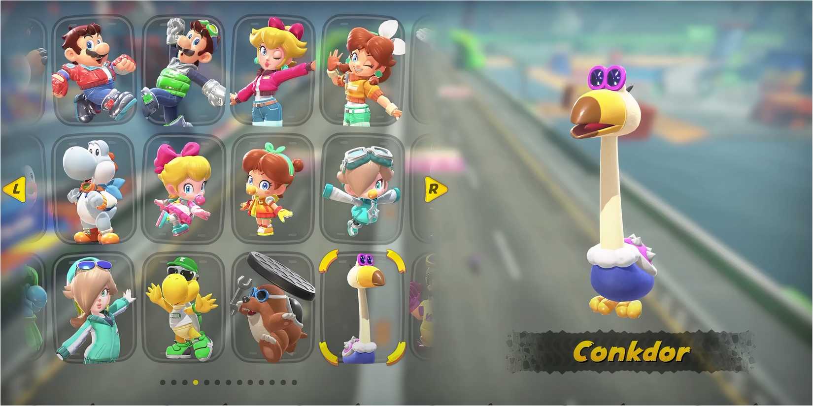 Conkdor character in Mario Kart World