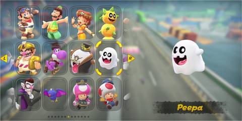 Peepa character in Mario Kart World