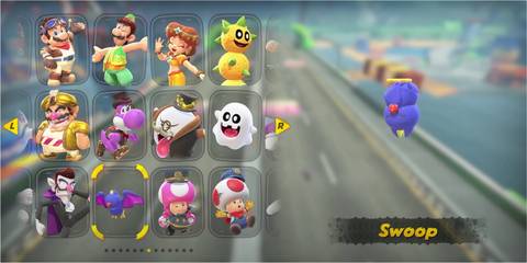 Swoop character in Mario Kart World