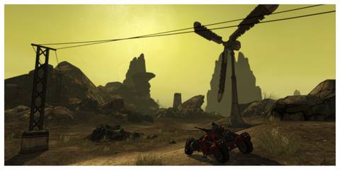 Borderlands - Steam Screenshot (Driving Across Desert)