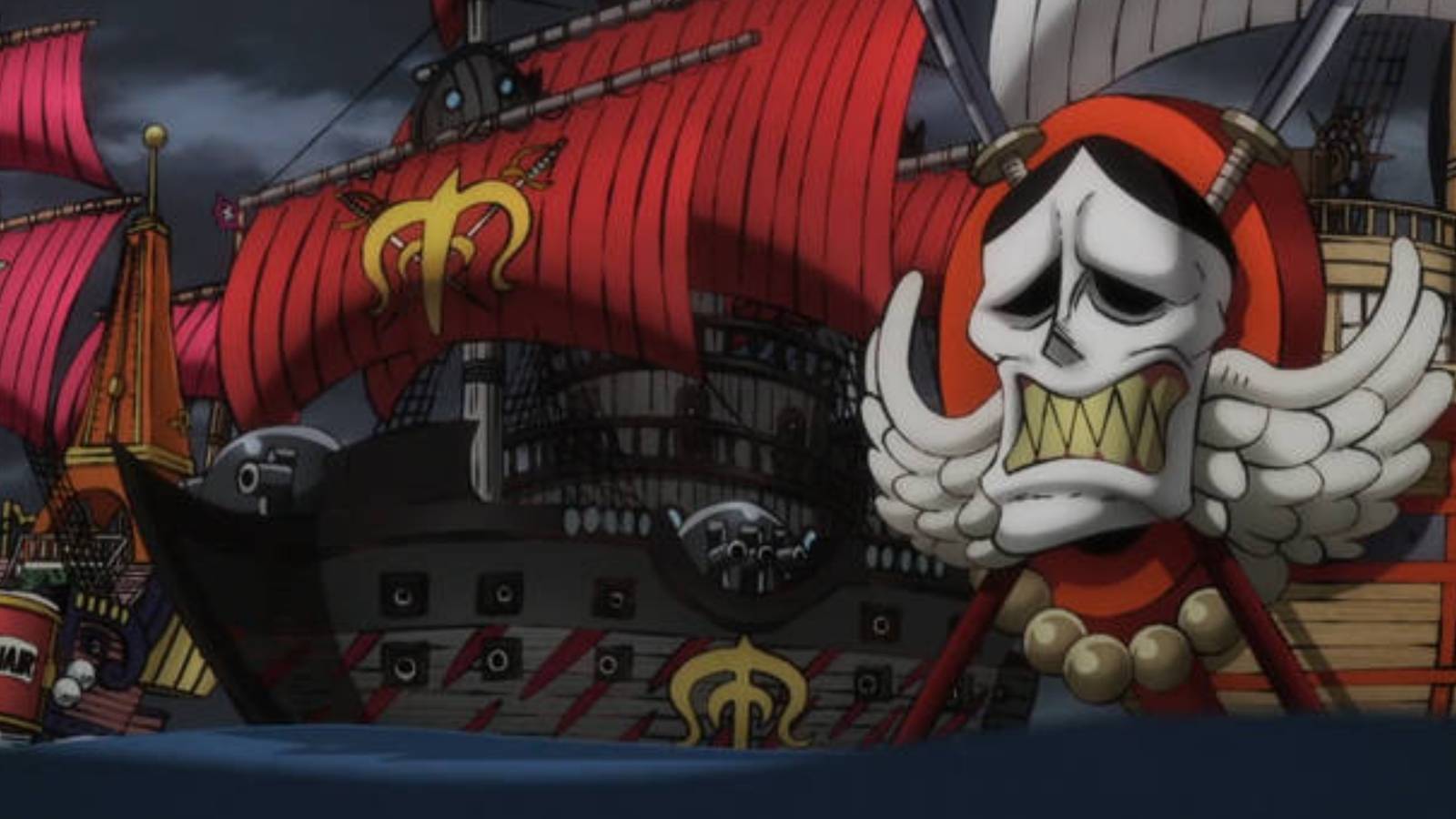 Three Worst Generation Ships. A music-themed one (Stay Tune), a red-brown one (Liberal Hind), and a demon-faced one (Hanjomaru)