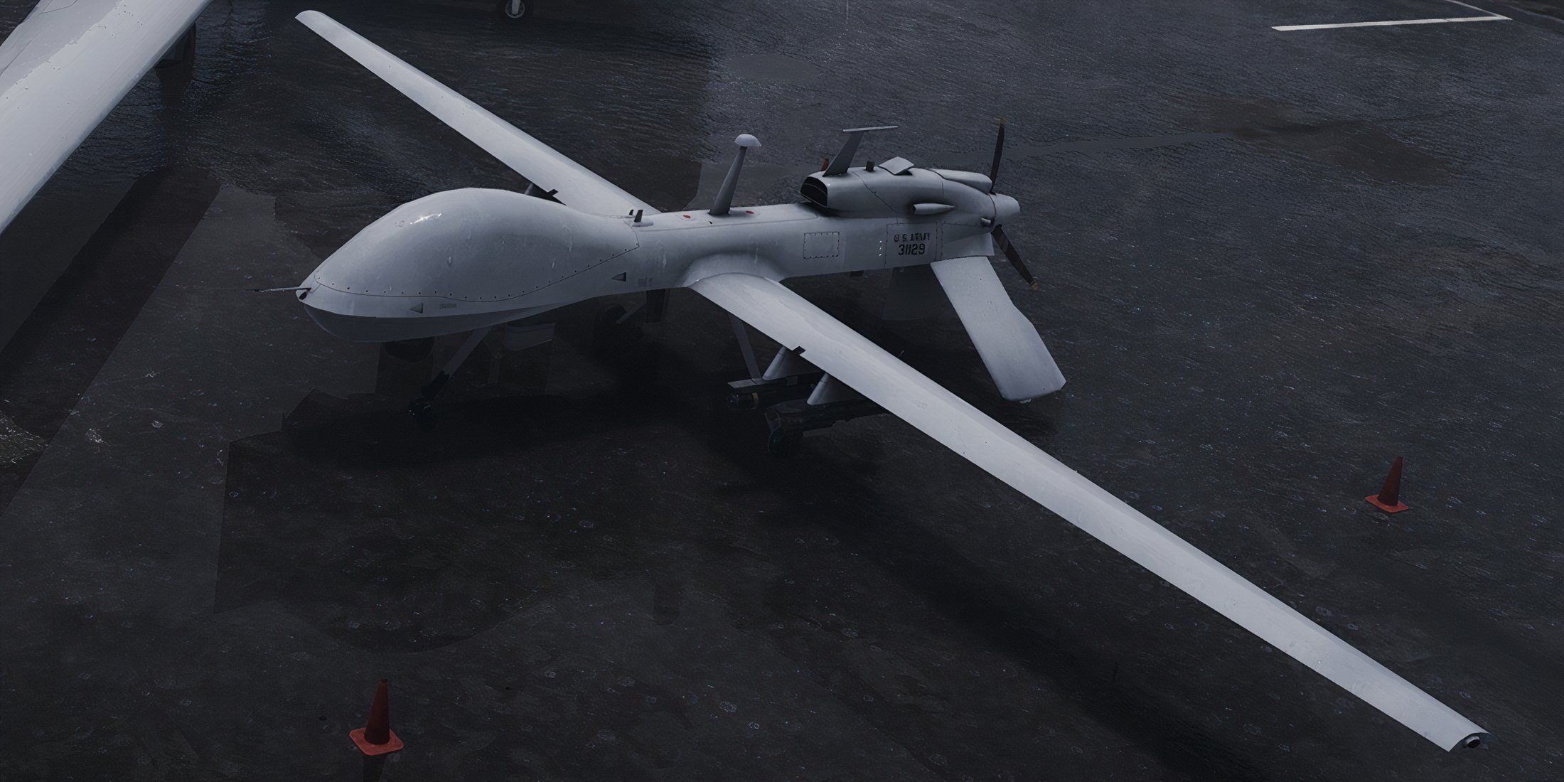 MQ-1C gray eagle in broken arrow
