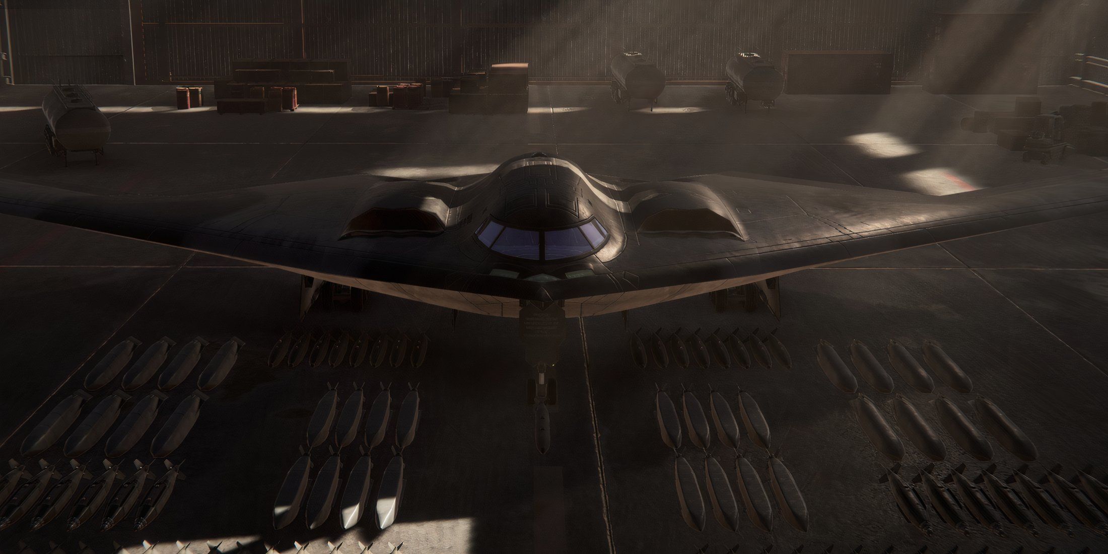 Spirit B-2 in a broken arrow
