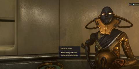 Dominus Thrax’s Shop select menu. 