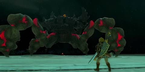 Marbled Gohma in the Depths in The Legend of Zelda: Tears of the Kingdom