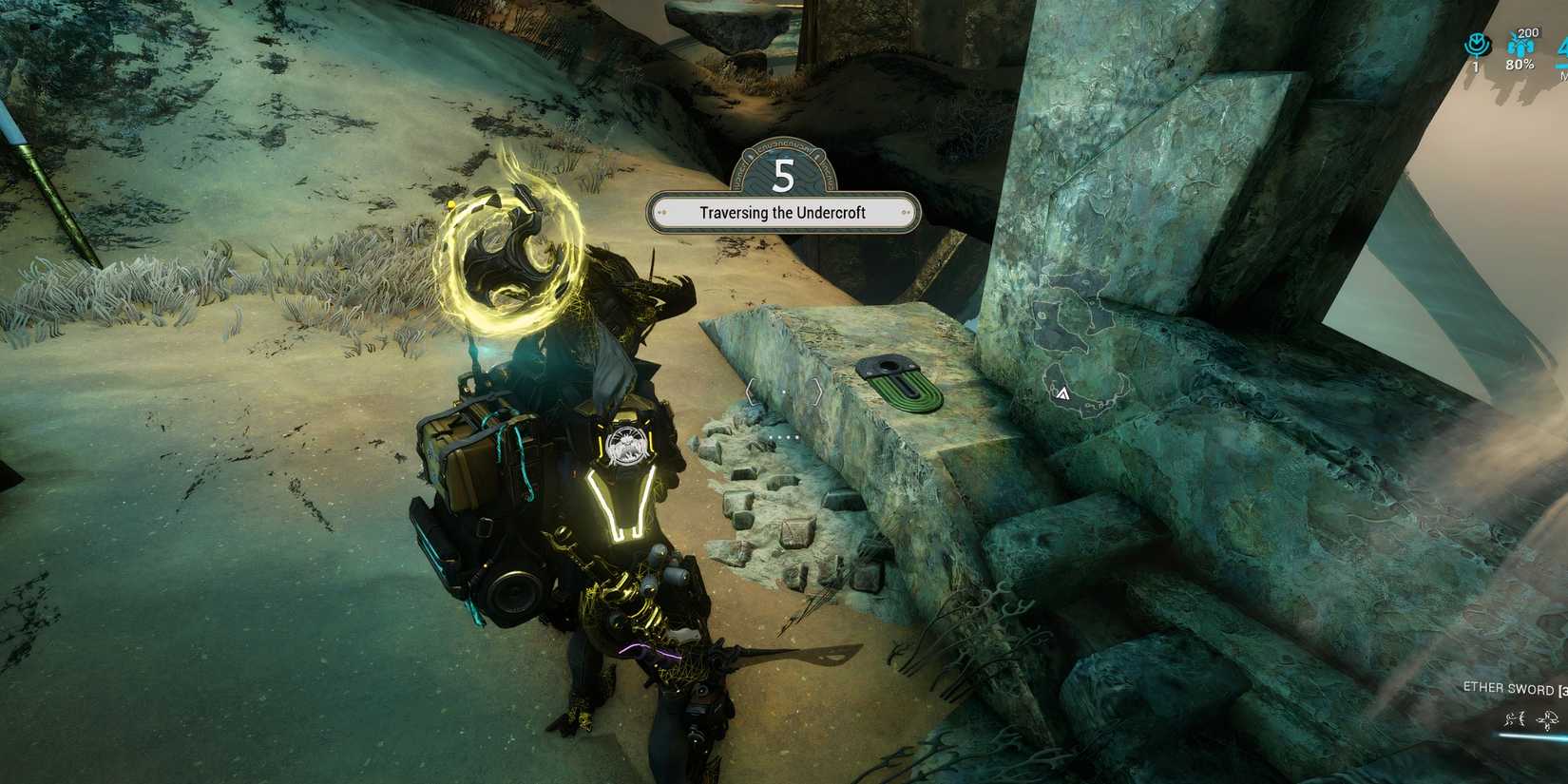 Undercroft fragment location.