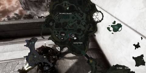 King's Palace Fragment location on rooftop map. 