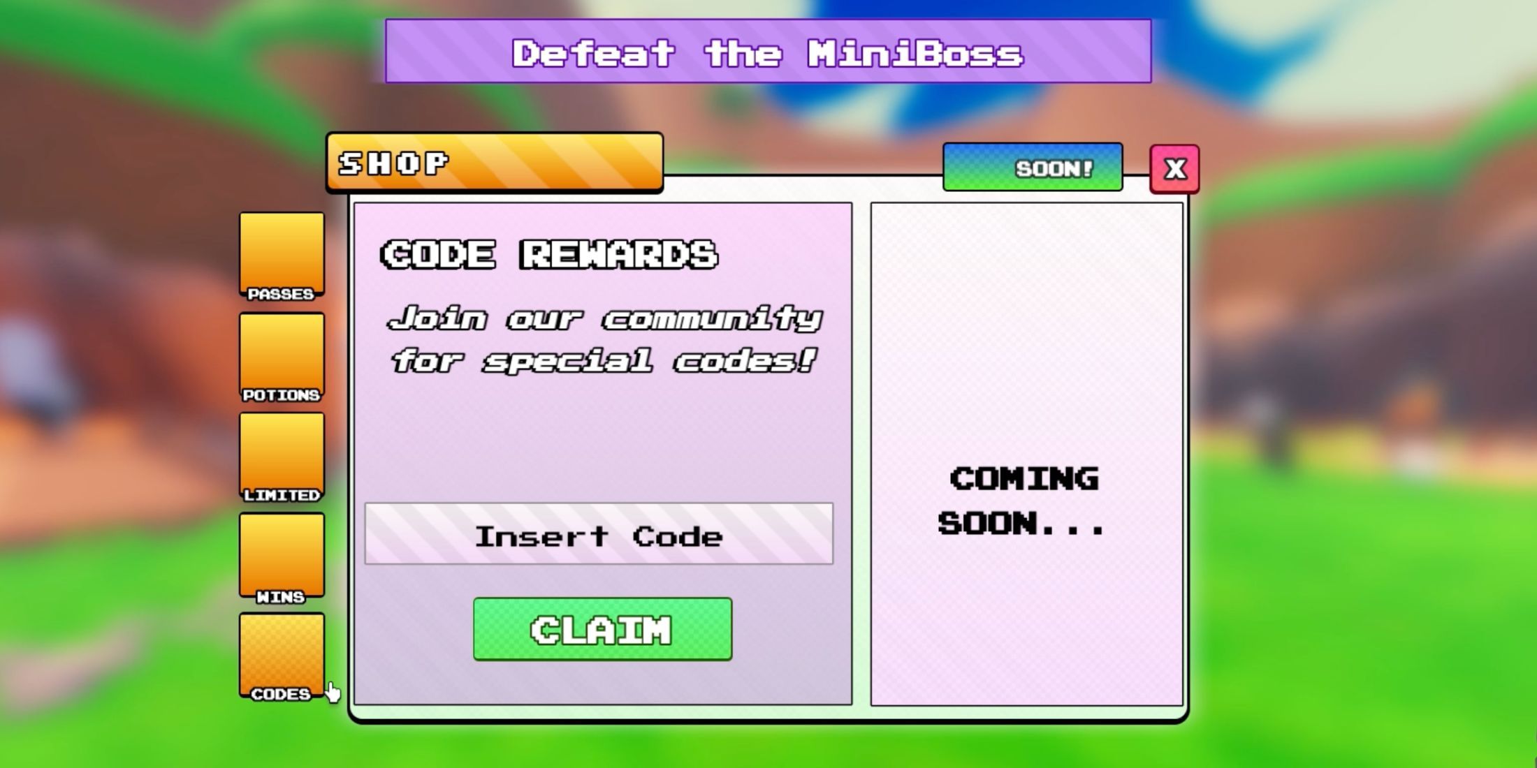 Monkey Ascension the codes tab