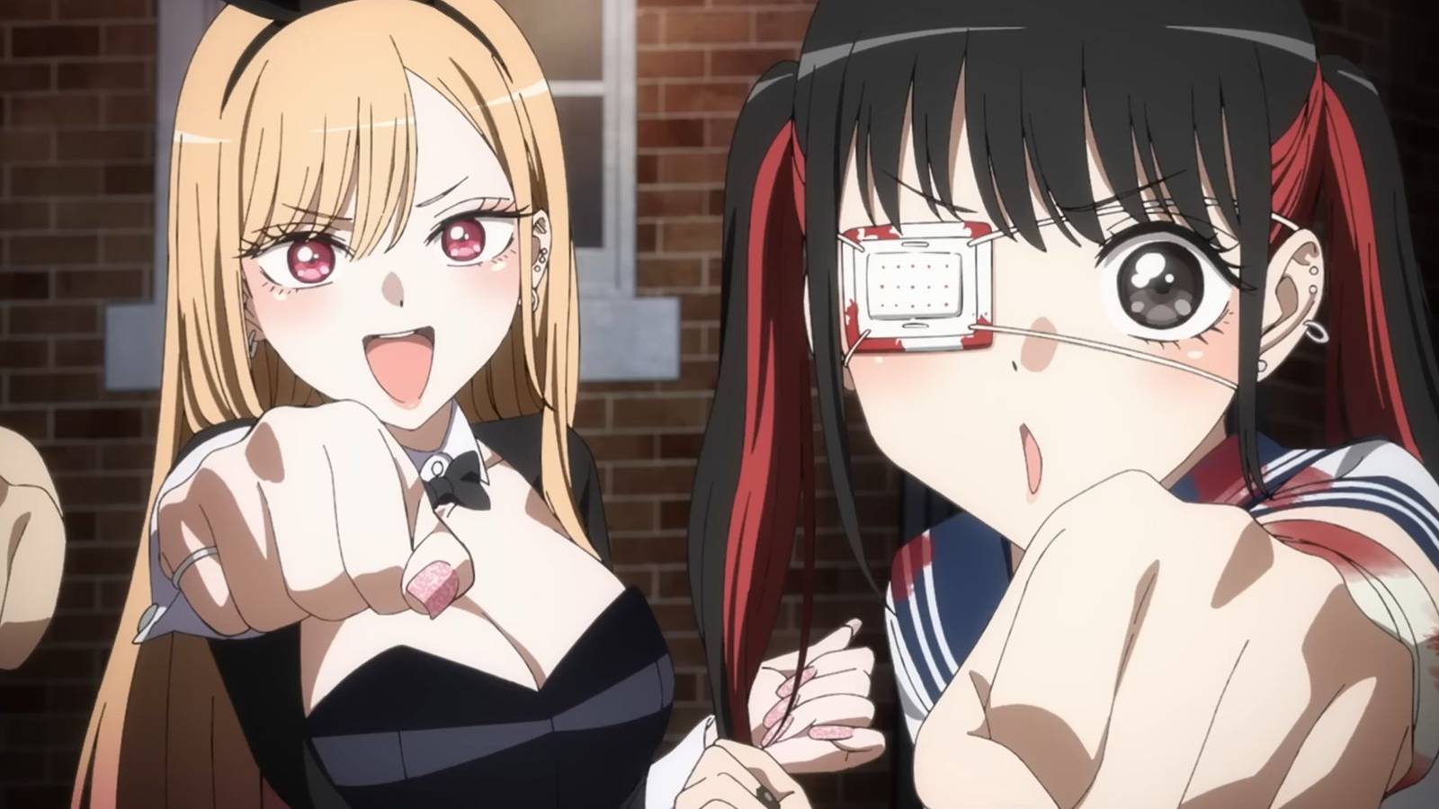 picture: frame from my dress up darling season 2 trailer.