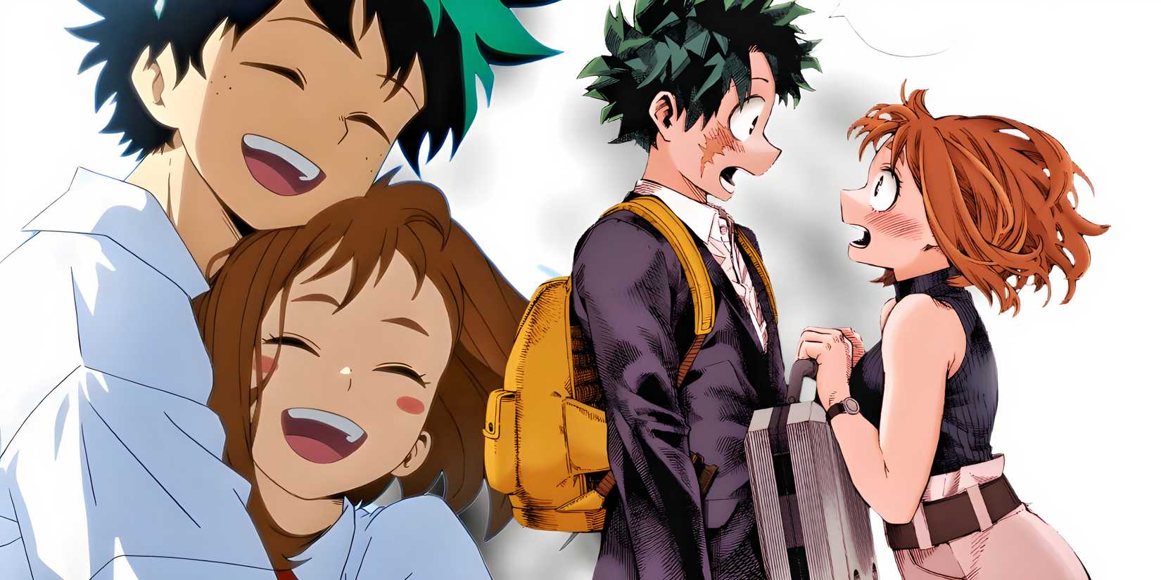 My Hero Academia Izuku Ochaco IzuOcha Canon Horikoshi