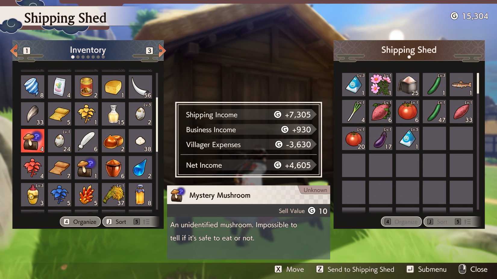 mystery mushroom in rune factory guardians of azuma