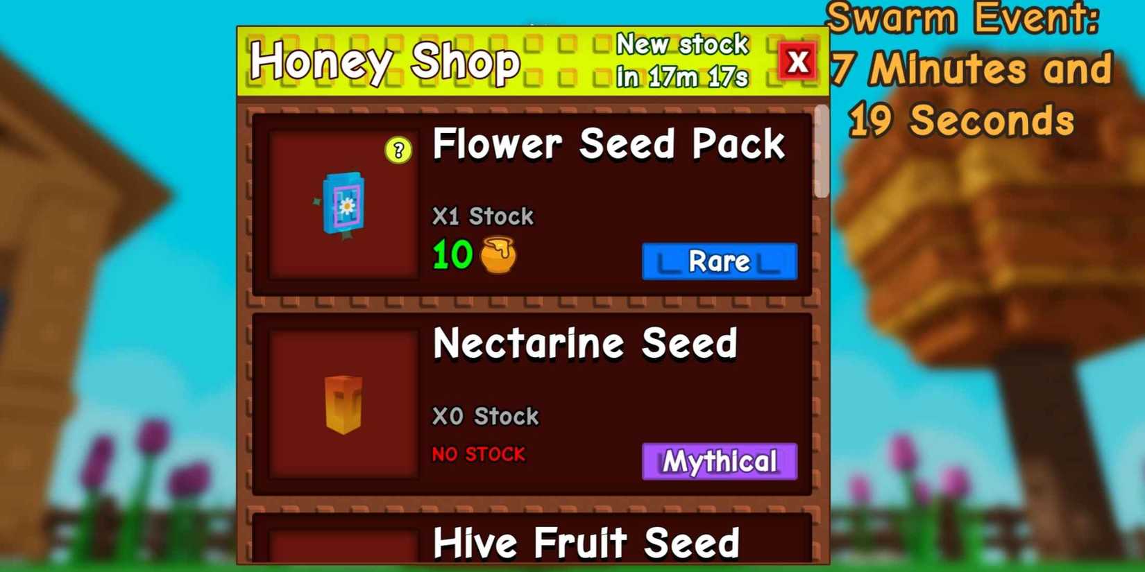 Nectarine Seed in Shop in Grow A Garden