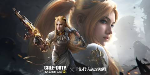 nier automata call of duty mobile commander white with gun