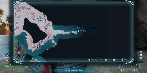 Oasis Isle map location in Palworld