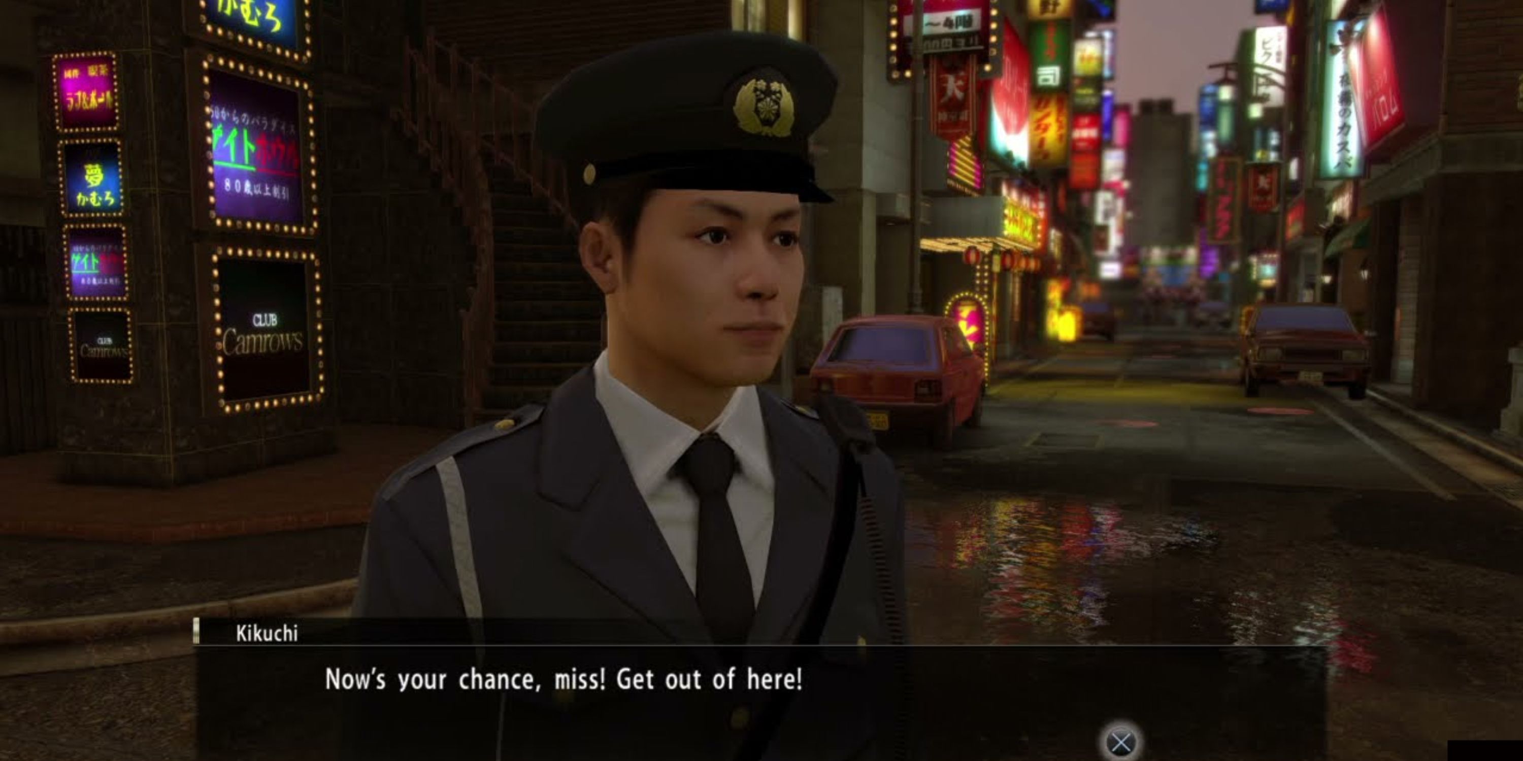 Officer kicky in Yakuz 0