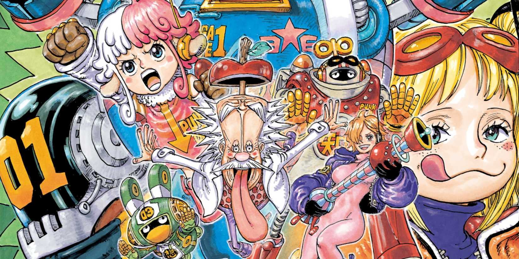 Official color spread of Vegapunk and his six satellites - One Piece