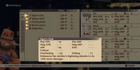 Ogre’s Club weapon in Bravely Default Flying Fairy HD Remaster