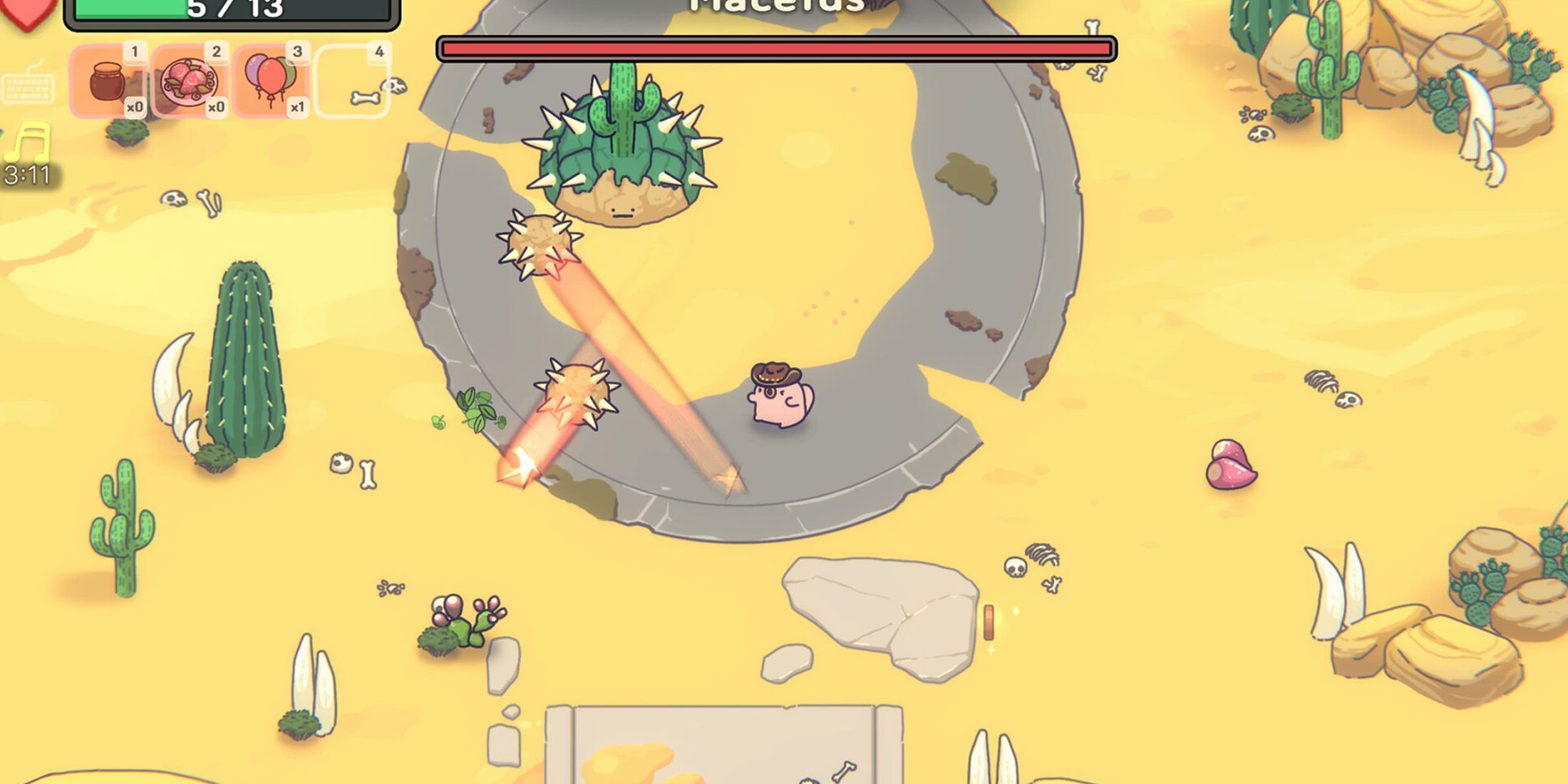 Ogu and the Secret Forest macetus boss