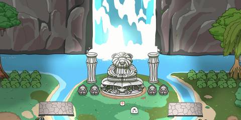 Ogu and the Secret Forest statue