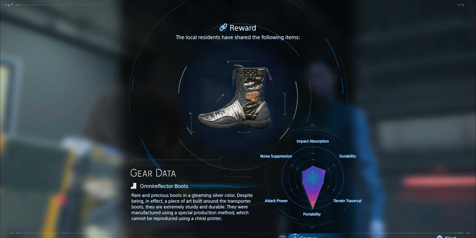 Omnireflector Boots in Death Stranding 2 On the Beach