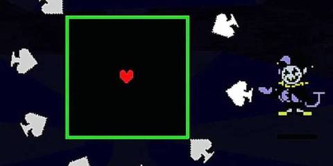 One of Jevil's many projectiles - Deltarune