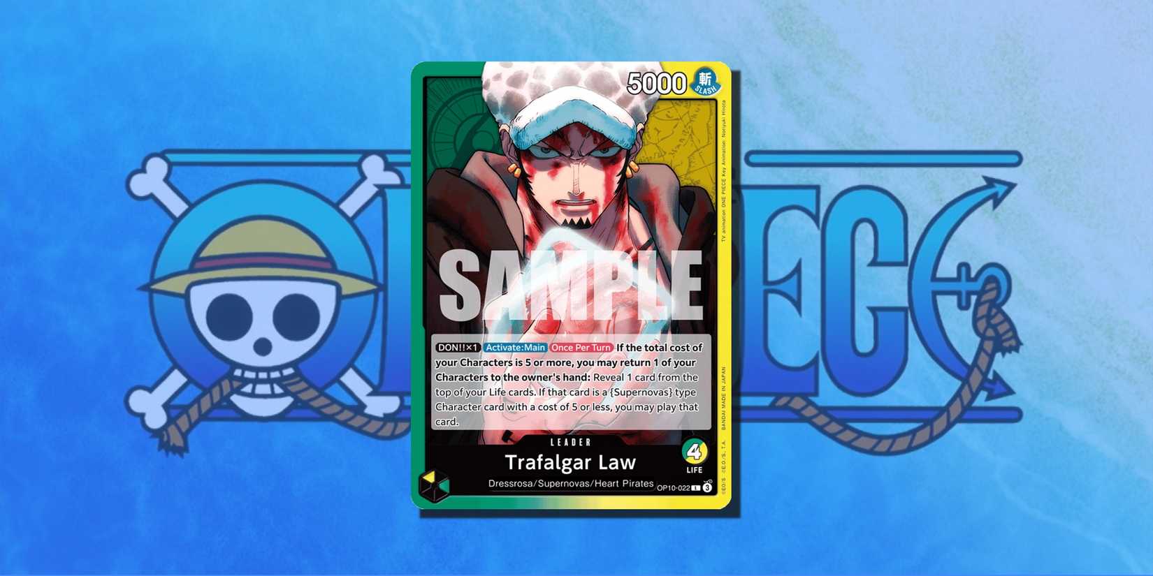 One Piece TCG Green Yellow Trafalgar Law