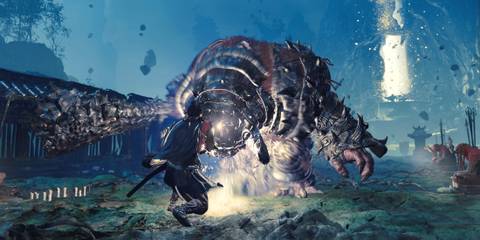 Onimusha Way of the Sword HD screenshot Musashi Miyamoto combat Daidara boss