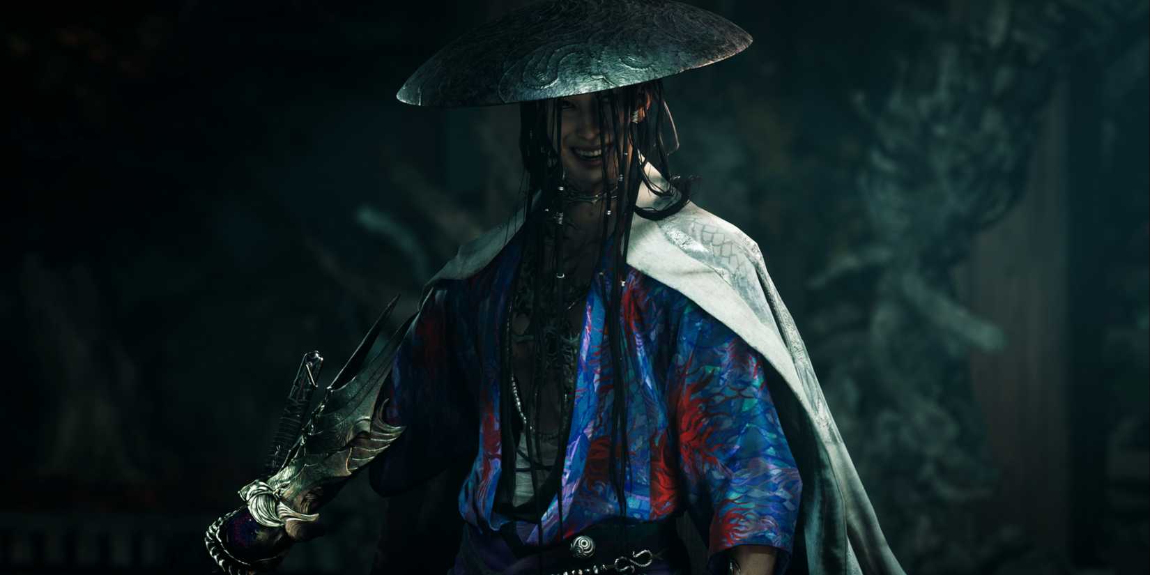 Onimusha Way of the Sword HD screenshot Sasaki Ganryu smiling