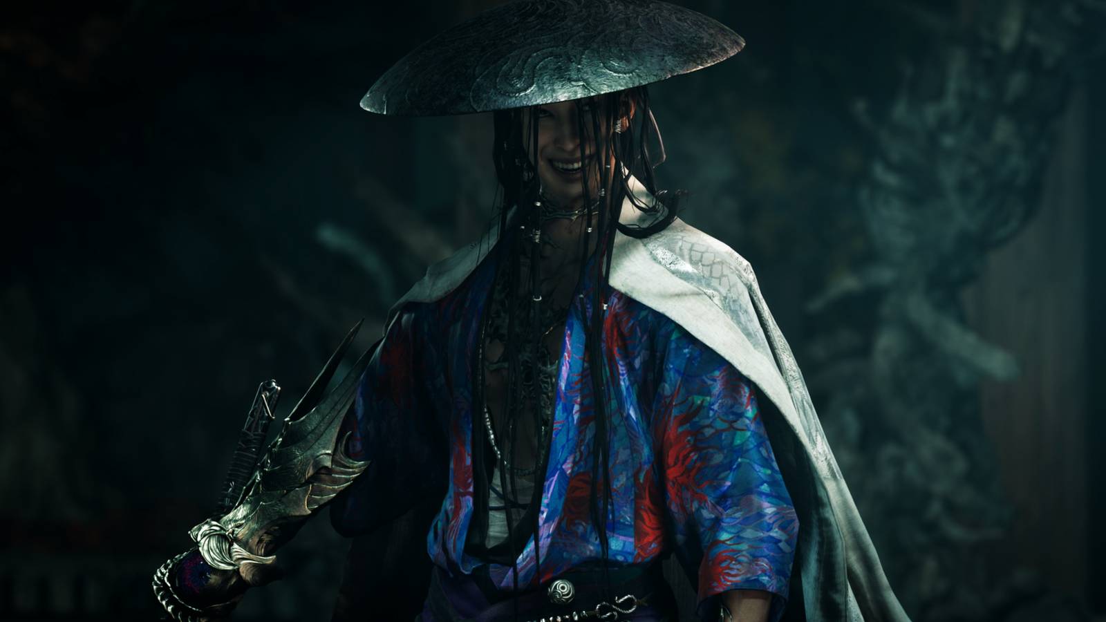 Onimusha Way of the Sword HD screenshot Sasaki Ganryu smiling