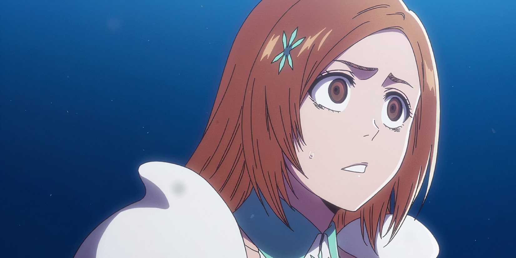 Orihime Inoue looks shocked.