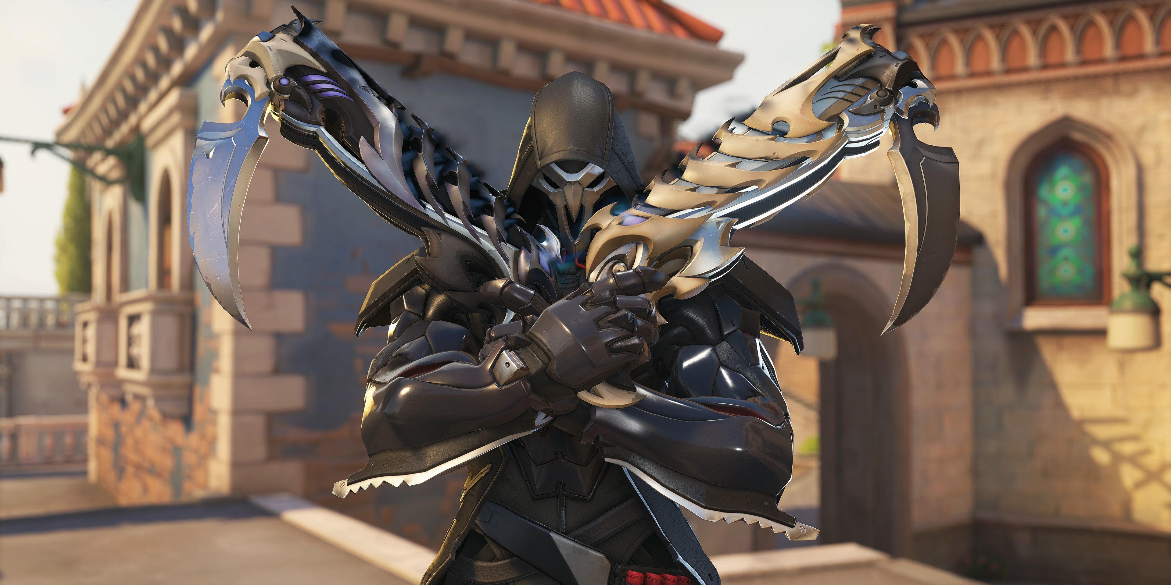 overwatch 2 season 17 mythic weapon skin steel death reaper front model