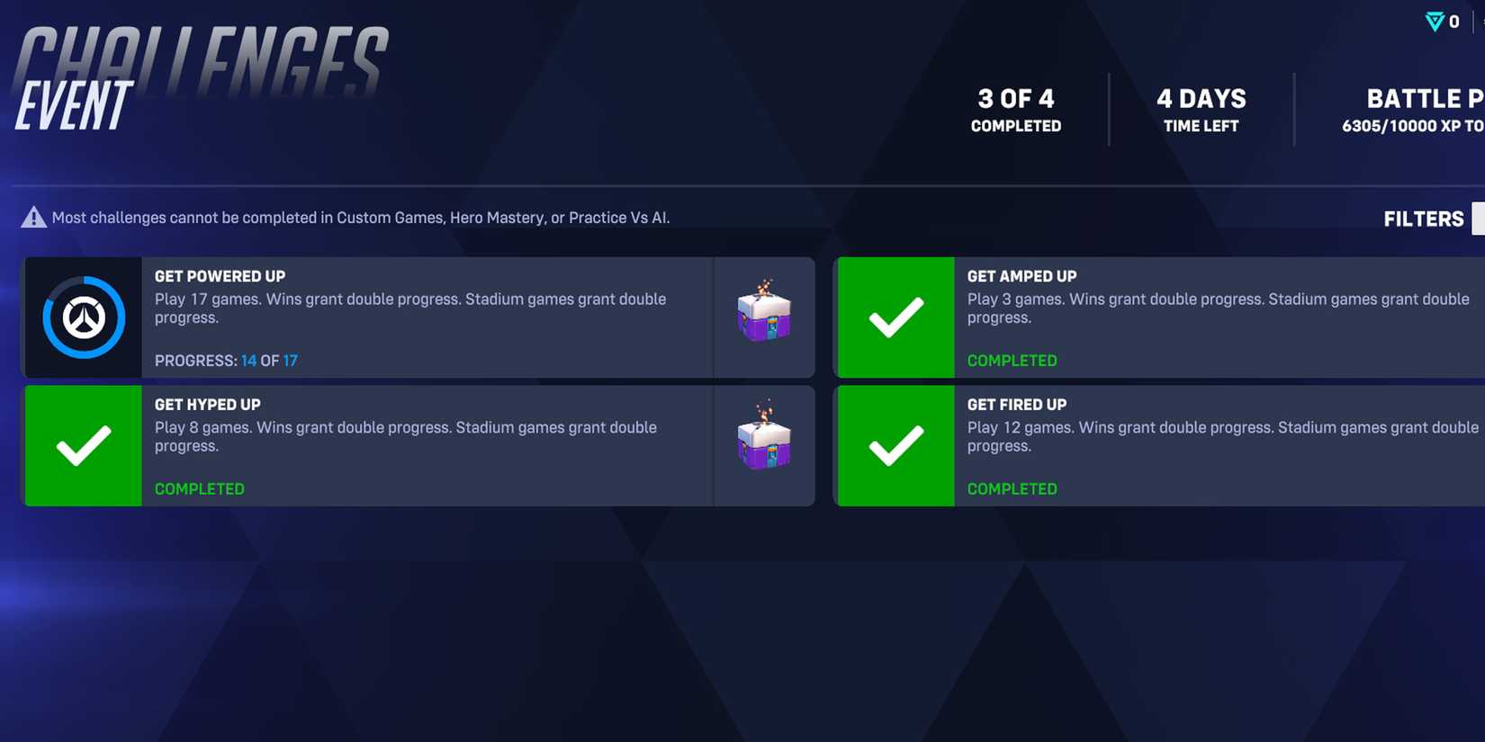 ow powered up challenges
