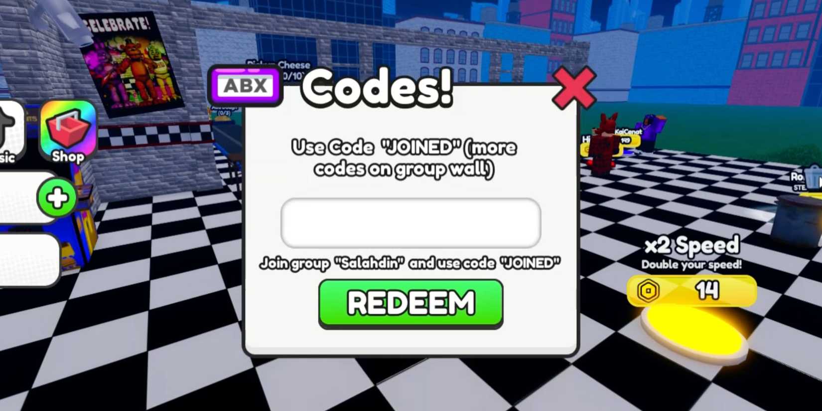 Roblox: Own FNAF and Prove Mom Wrong Codes