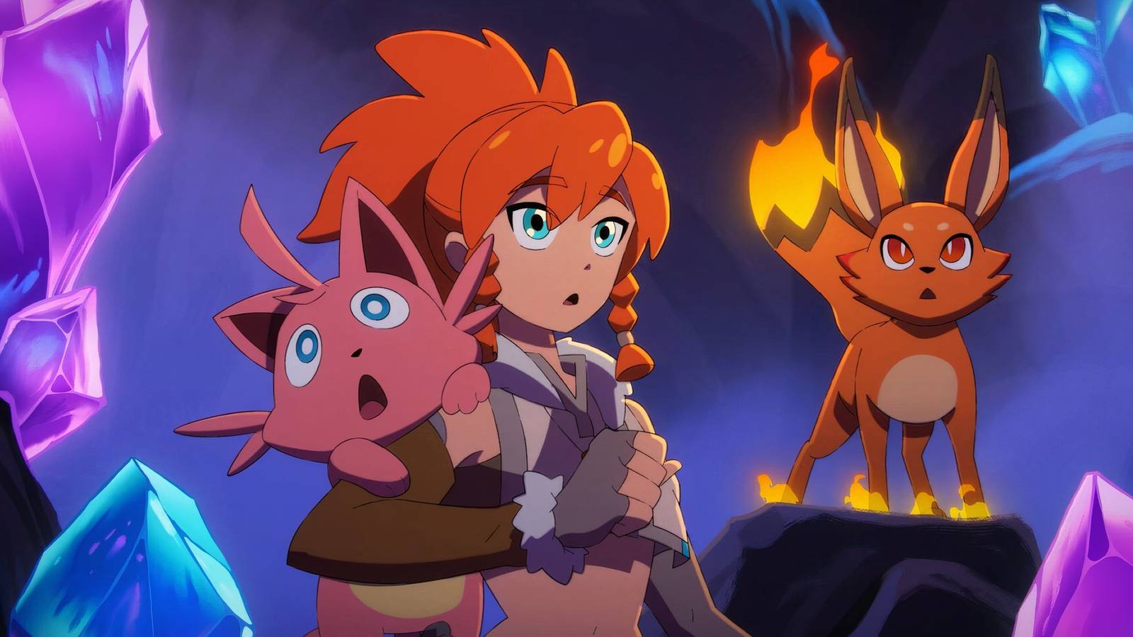 palworld tides of terraria player character pals artwork